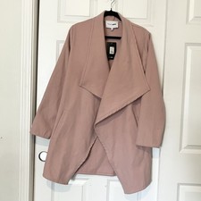 New! Fashion Nova Manhattan Cape Coat Large Womens Pink