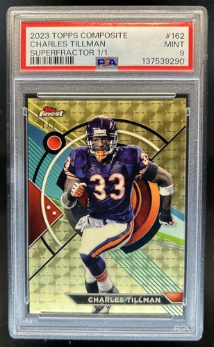 2023 Topps Composite Charles Tillman Finest Superfractor #1/1 Bears PSA 9