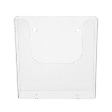 Hanging Wall File Organizer Clear Single Pocket Wall Mount File Holder A5 Mag...