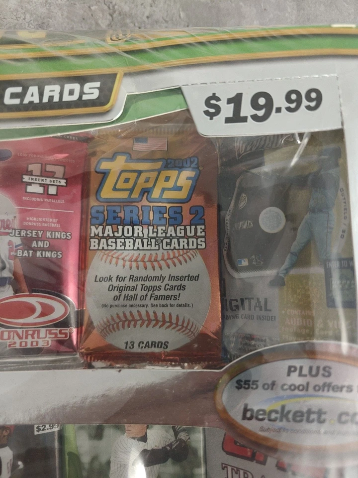Topps 2003 Tarjetas de Béisbol Colección Campeonato Caja Sellada Abollada 19 Paquetes Foto 4 de 4