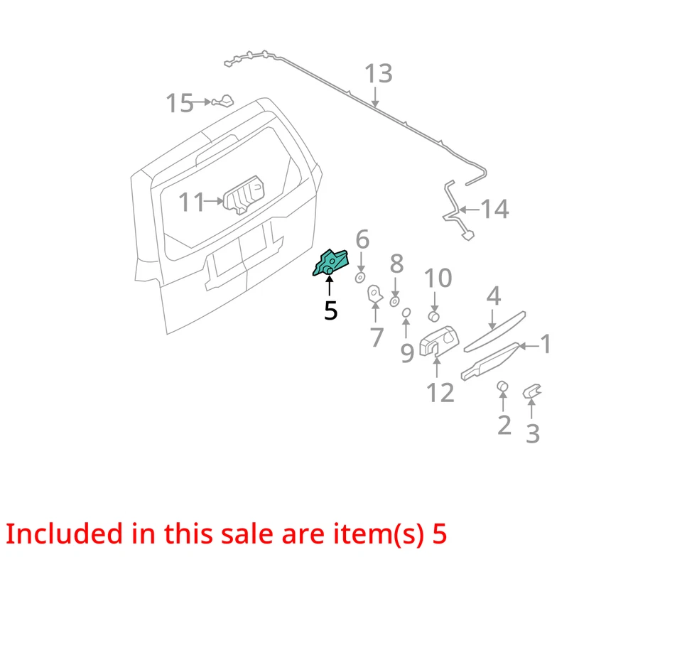 2010 Mercury Mariner Rear Wiper Motor OEM 131K Miles - LKQ355705836 - Image 4 of 4