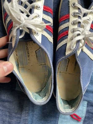 Vintage 60s 70s Basketball Sneakers Athletic Shoes Trax USA 12