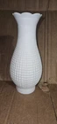 Vintage white milk glass chimney shade featuring a textured corn row pattern