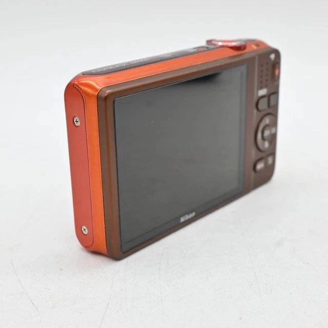 Nikon Coolpix S6500 16MP 12X Zoom Digitalkamera Komplett Schwarz/Rot/Orange - Bild 2 von 4