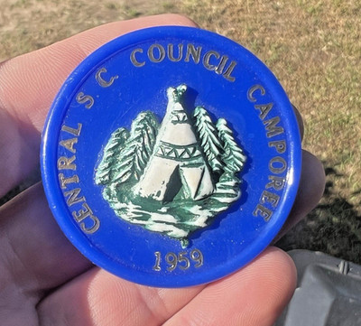 1959 Central South Carolina Council Camporee Neckerchief Slide