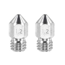 MK8 Nozzles 1.2mm 3D Printer Extruder Nozzle for 1.75mm Filament, Pack of 2