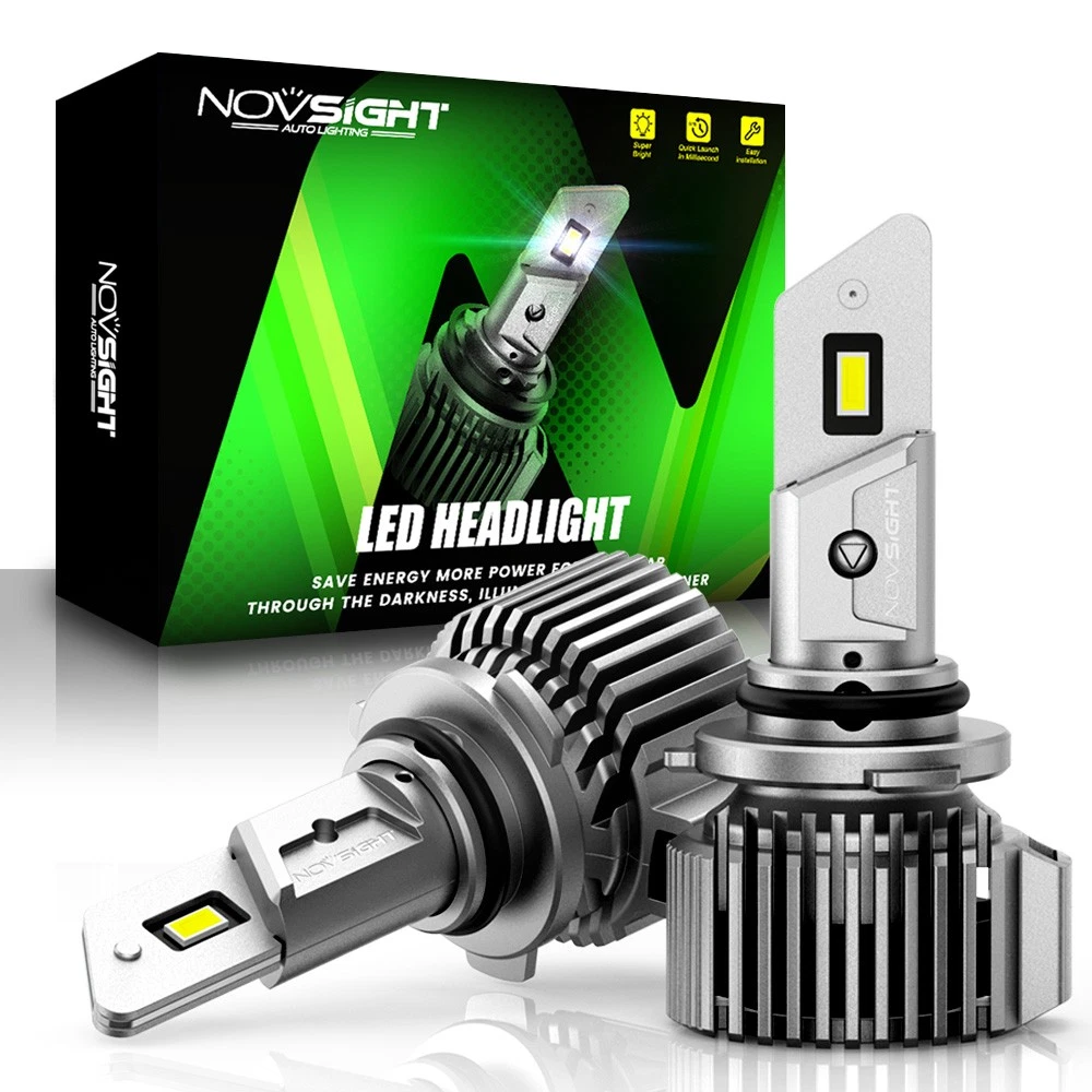 NOVSIGHT 9006 LED Headlight Bulbs Kit 20000LM Low Beam White Super Bright 6500K