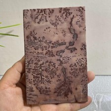 259g Raro Chino Formación Natural Tinta Pintura Paisaje Piedra Mineral Espécimen