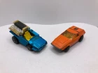 Lot of 2 VTG Matchbox Cars No. 42 Tyre Fyre & No. 53 Tanzara (Amber Window)