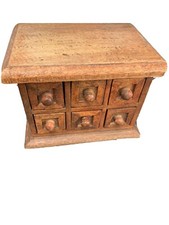 Boticario/caja de especias/cajones/cofre vintage indio hecho a mano