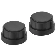 Potentiometer Knobs Bakelite 31x16.5mm 6mm Hole with 2pcs Set Screw Black 2PCS
