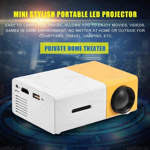 Mini Projector HDMI USB LED HD 1080P Home Cinema Portable Pocket Projector Party - Picture 14 of 22