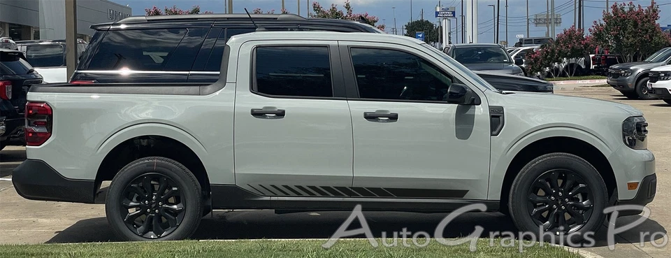 2022-2025 Ford Maverick Side Door Decals MAV STREWN Stripes Vinyl Graphics Kits - Image 2 of 4