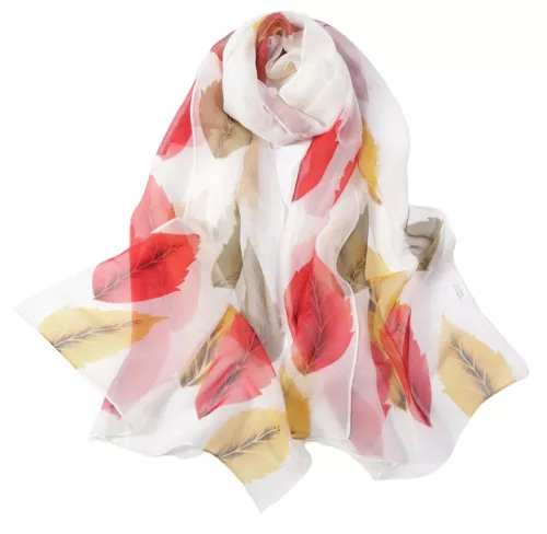 Women's Long Chiffon Scarf Elegant Lightweight Sun Protection Pashmina Shawl - Picture 48 of 50