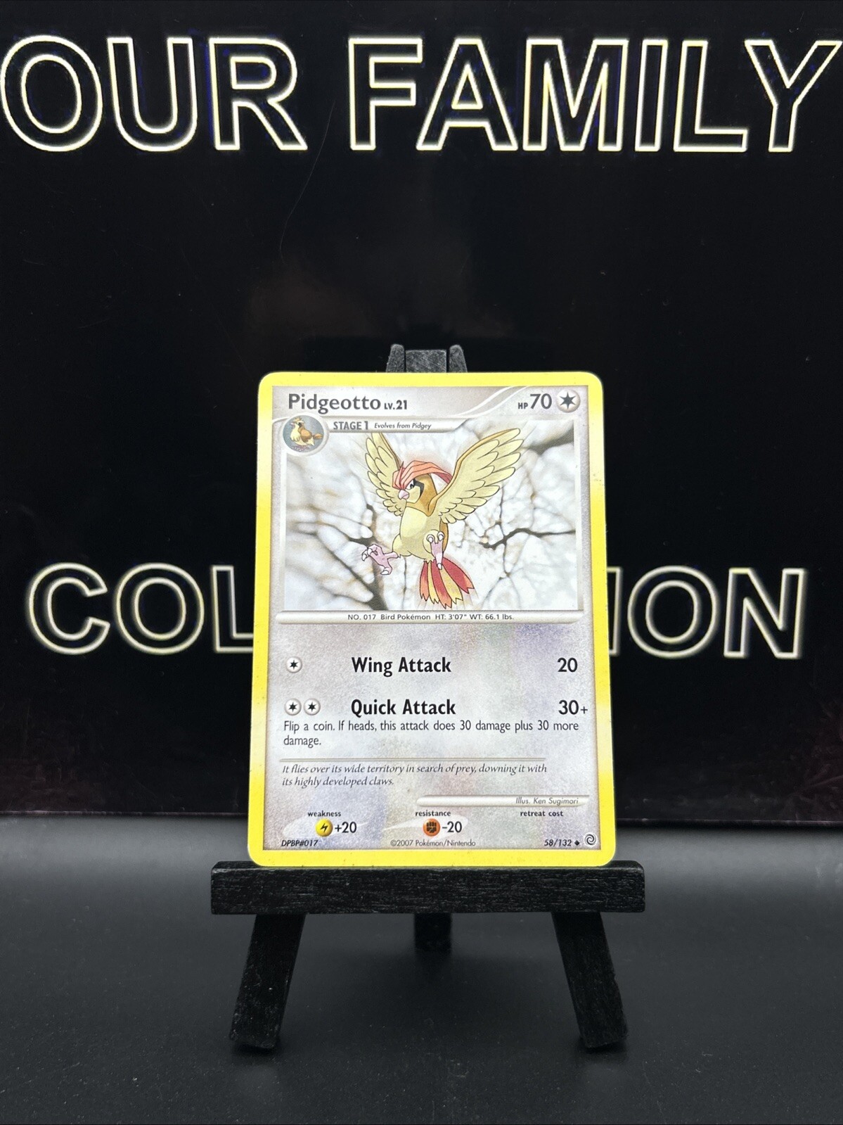 Pokemon Card Pidgeotto 58/132 Regular 2007 Secret Wonders