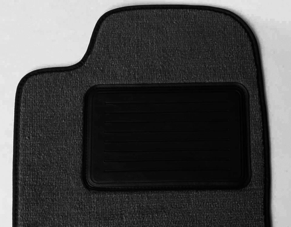 NEW! Black Floor Mats 1995 - 1997 Jaguar XJ6 Set of 4 with Heel Pad  Rubber Back - Image 2 of 4
