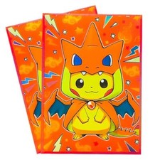 60PC Trading Card Charizard Pikachu CCG Card Sleeves 66X91mm Iridescent Standard