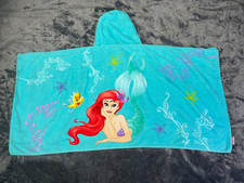Girl's Towel ARIEL The Little Mermaid Bath Beach Hooded Disney Princess