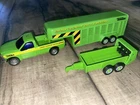 Tonka Cross Country Cattleman Ford F350 Truck Livestock Trailer/Chipper Diecast