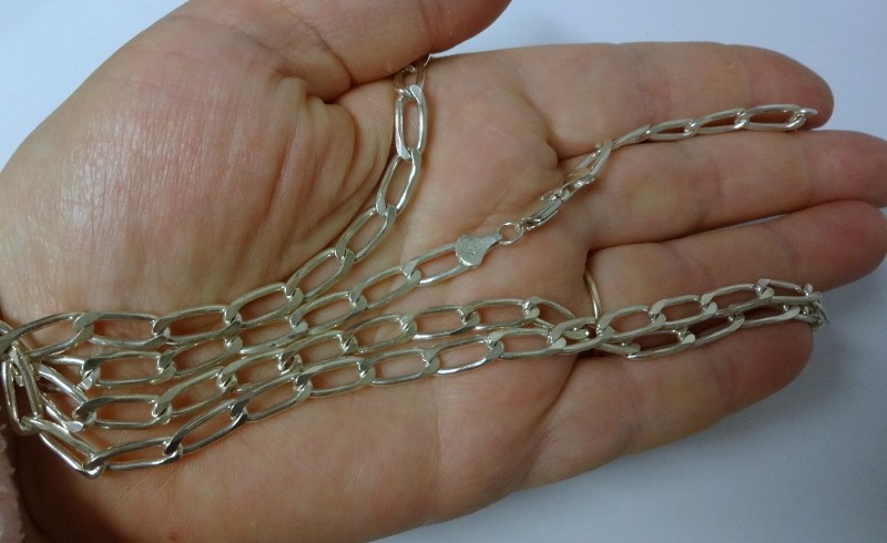 Vintage Italy Unisex Heavy Sterling Silver 925 Chain Fine Necklace