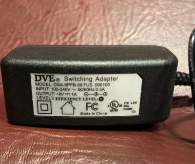 DVE SWITCHING ADAPTER MODEL: DSA-9PFB-09 FUS