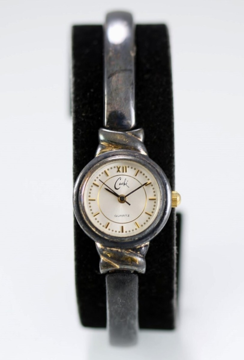 Gold and Black Crystal Watch vintage from Cache Cache Watches for Women on Sale up to 90% Off: Poshmark main image 3