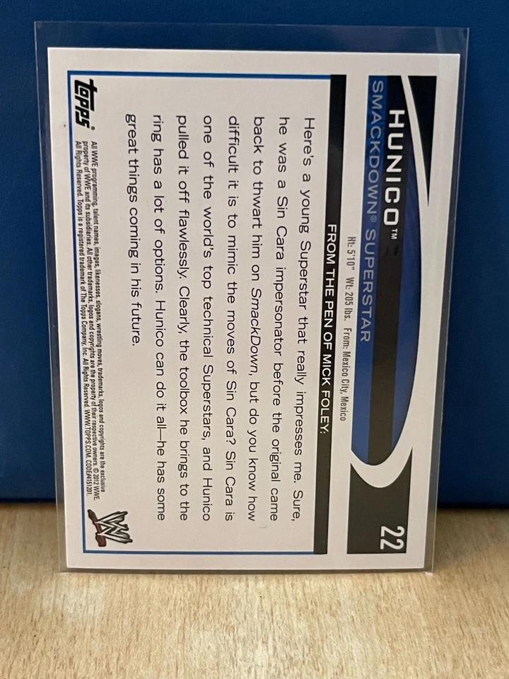 2012 Topps WWE #22 Hunico - Image 2 of 2