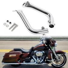 Pair Chrome Saddlebag Guard Eliminator Brackets Support For Harley Touring 93-13