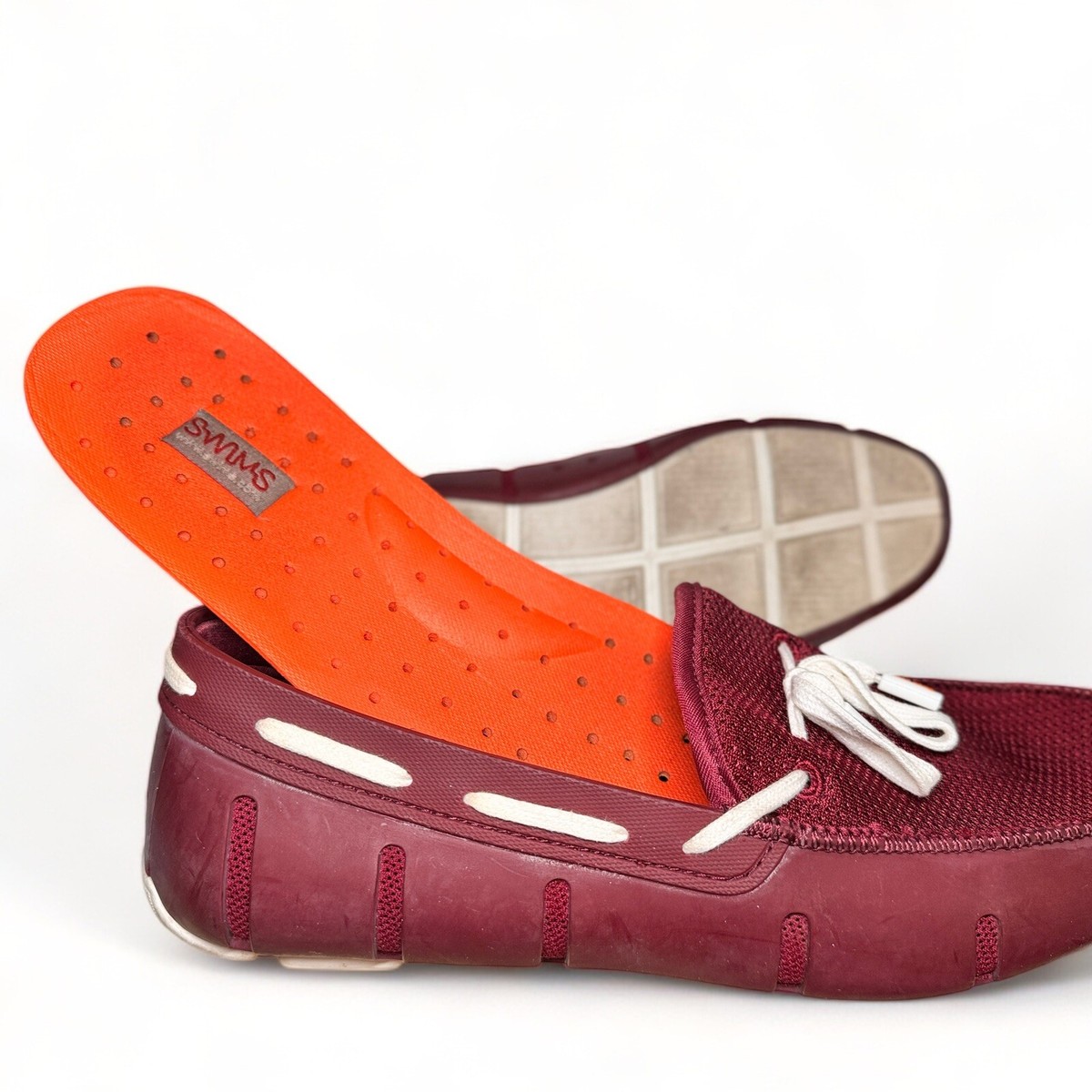Maroon Braided Lace Swims Loafers Size 11 SWIMS Men main image 4