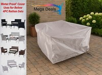 Waterproof Rattan Garden Furniture Cover – 4 Piece Patio Set, Heavy Duty Outdoor