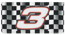 nascar #3 racing license plate made in usa
