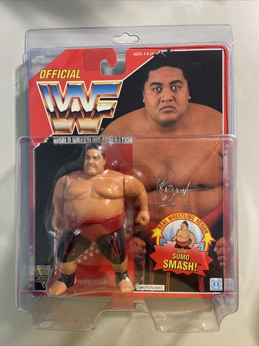 WWF Hasbro Yokozuna  Red Card Wrestling Action Fig...