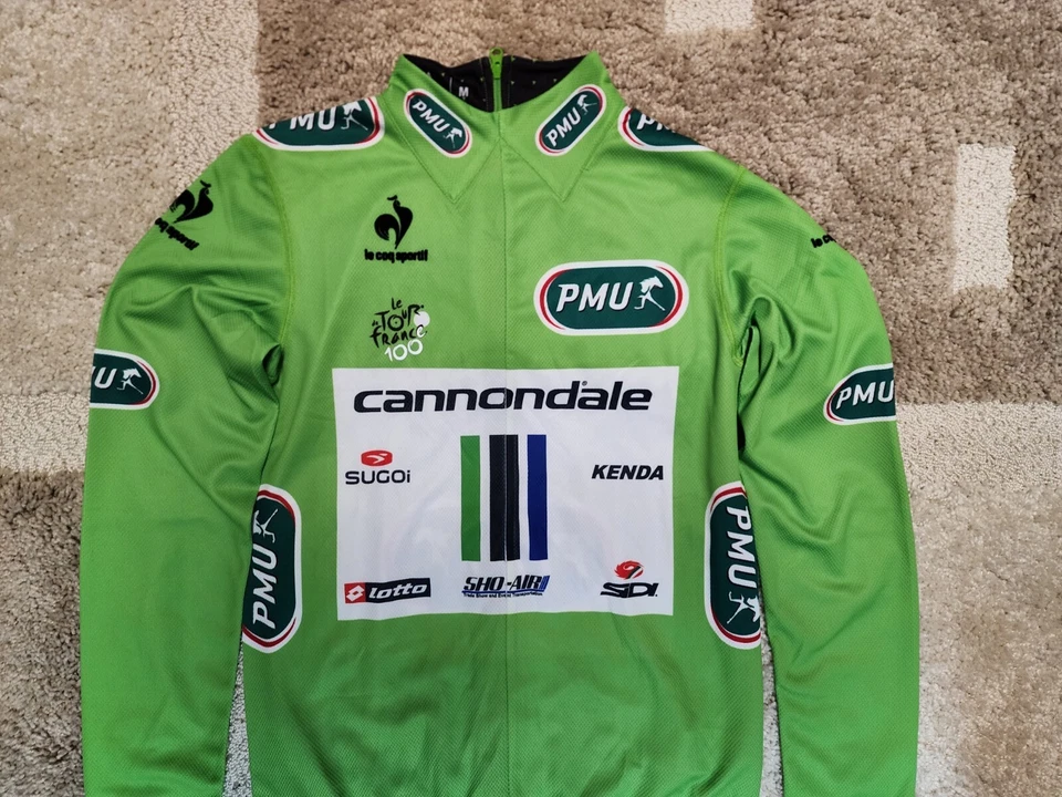 Camiseta deportiva Peter Sagan, Tour de Francia, 2013, Le Coq verde podio Foto 2 de 4
