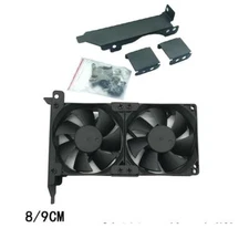 PCI/PCIE Dual Fan 2x8cm/9cm Mount Rack Bracket for video card thickness 25mm fan