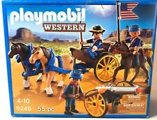 Playmobil coleccionista Western 5249 yanquis personalmente kavalleriewagen con cañón y en su embalaje original