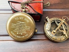 Personalized Compass Gift to My Son, to My dad, to My Mom, to My Girl, Keepsake.