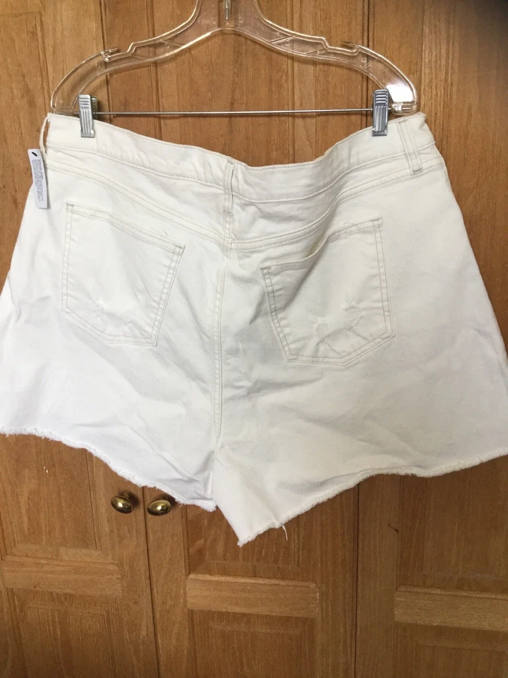 Pantalones Cortos Arizona Jean Co. Corte Alto Blanco Para Mujer Adulto Talla 21 Foto 3 de 4