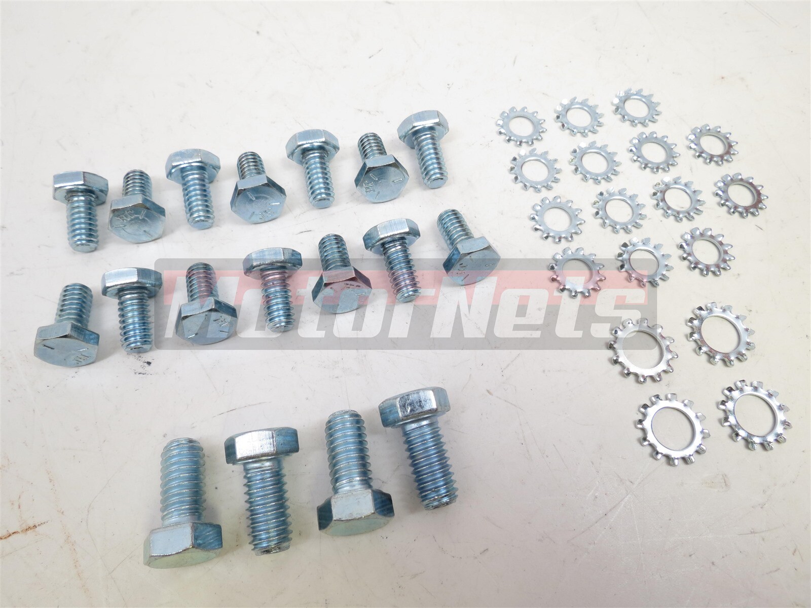 SBC Chevy Chrome Hex Head Oil Pan Bolt Washer Small Block Chevy 283 305