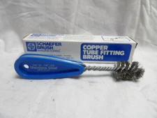 Schaefer 7/8" Copper Tube Fitting Brush SS Wire with Plastic Handle 00929-1