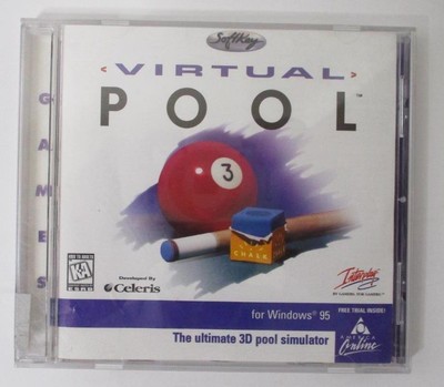 Virtual POOL (1998 PC CD Video Game Software) 3D Pool Simulator - For Windows 95