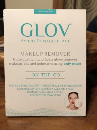 GLOV On-The-Go Makeup Remover Travel Easy Gentle Wash Sensitive Skin New