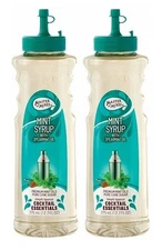 Master of Mixes Cocktail Essentials Simple Syrup Mint with Spearmint Oil 2 Pack