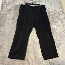 Carhartt Cargo Scrub Pants Mens XL Black Relaxed Elastic Waist Drawstring