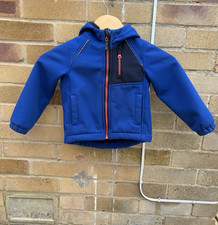 Athletic Works Toddler Hooded Zip Jacket Fleece Lined Blue/Navy 4T