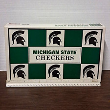Big League Michigan State Checkers Board Game Complete Set Vintage 1998