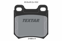 Textar Bremsbelagsatz, Scheibenbremse 2105002 FüR Opel Saab
