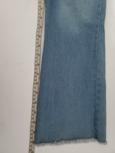 Just Be Pull On Cropped Flare Blue Jeans Gr. S Stretch Snug Fit ausgefranst Neu mit Etikett - Bild 6 von 7