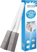 Pumice Stone for Toilet Cleaning, Cleaning with Handle, Gray 