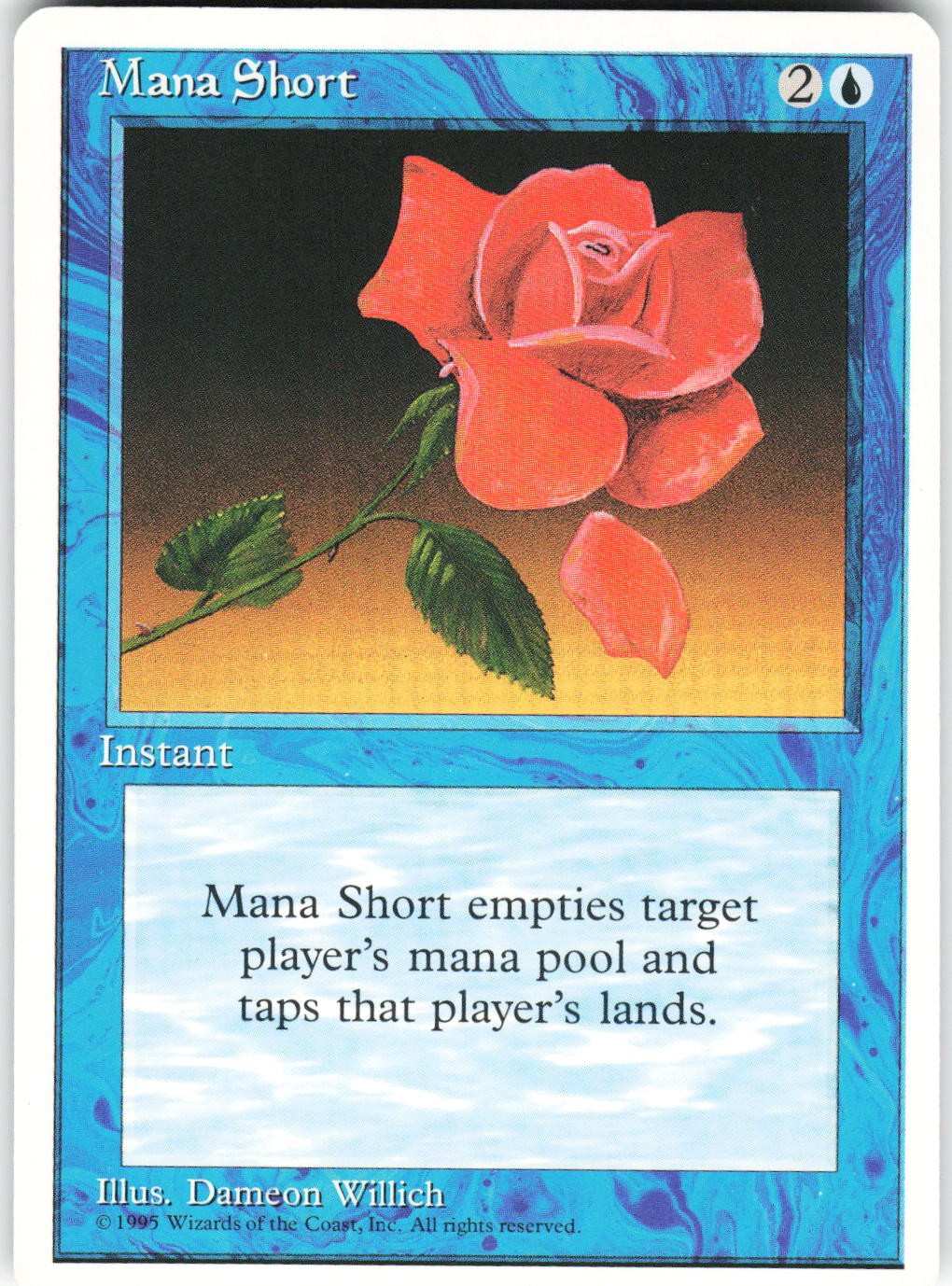 Mana Short R Fourth Edition 4ED Normal MTG LP