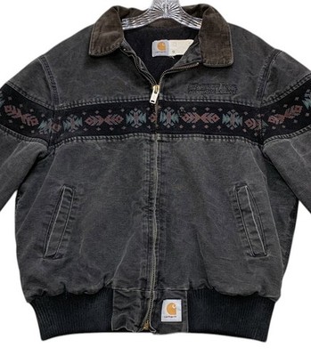 Vintage Carhartt Jacket Southwest Aztec Santa Fe Bomber JQ0505